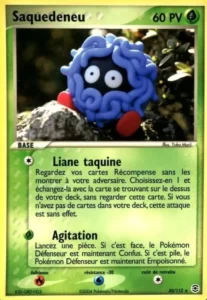 Carte Pokémon Saquedeneu 30/112 - EX Rouge Feu & Vert Feuille