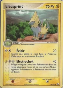 Carte Pokémon Elecsprint 9/109 - EX Rubis & Saphir