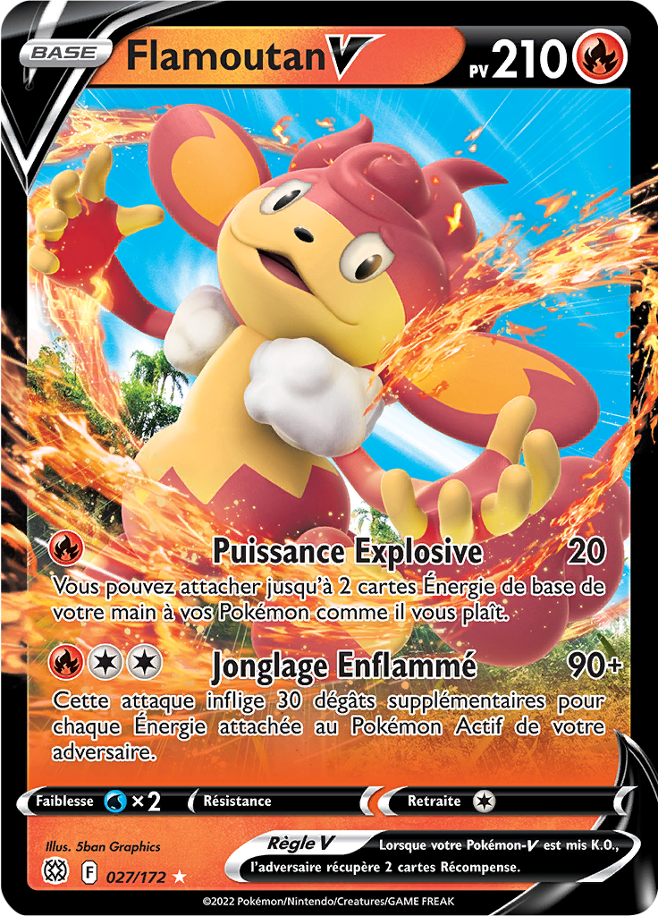 Flamoutan V -  -  - Holographique rare V