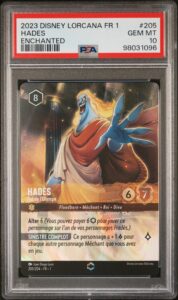 Hadès Enchantée Lorcana 205/204 Premier Chapitre - PSA 10