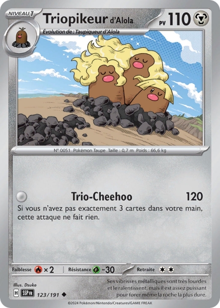 Triopikeur d'Alola -  -  - Peu commune