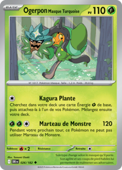 Ogerpon Masque Turquoise -  -  - Peu commune