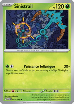 Carte Pokémon Sinistrail 018/132 - Méga-Évolution - Commune