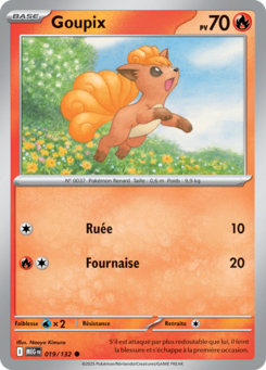 Carte Pokémon Goupix 019/132 - Méga-Évolution - Commune