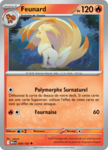 Carte Pokémon Feunard 020/132 - Méga-Évolution - Peu commune