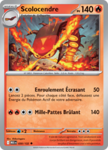 Carte Pokémon Scolocendre 030/132 - Méga-Évolution - Peu commune