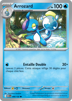 Carte Pokémon Arrozard 040/132 - Méga-Évolution - Commune