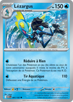 Carte Pokémon Lézargus 041/132 - Méga-Évolution - Peu commune