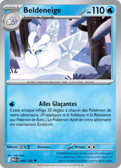Carte Pokémon Beldeneige 043/132 - Méga-Évolution - Peu commune