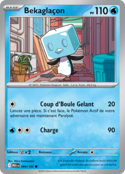 Carte Pokémon Bekaglaçon 044/132 - Méga-Évolution - Commune