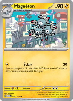 Carte Pokémon Magnéton 046/132 - Méga-Évolution - Commune