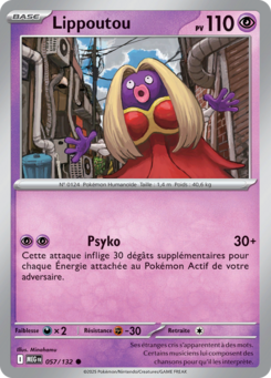 Carte Pokémon Lippoutou 057/132 - Méga-Évolution - Commune