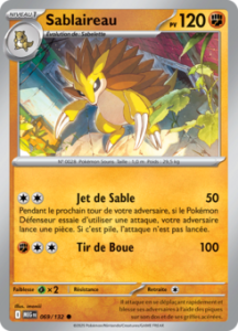 Carte Pokémon Sablaireau 069/132 - Méga-Évolution - Commune