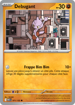 Carte Pokémon Debugant 071/132 - Méga-Évolution - Commune