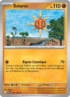 Carte Pokémon Solaroc 075/132 - Méga-Évolution - Peu commune