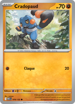 Carte Pokémon Cradopaud 078/132 - Méga-Évolution - Commune