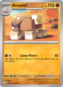 Carte Pokémon Amassel 083/132 - Méga-Évolution - Commune