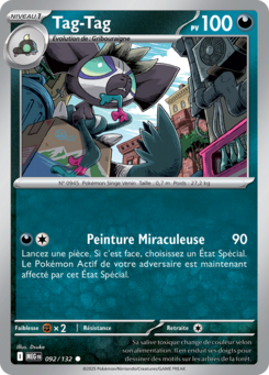 Carte Pokémon Tag-Tag 092/132 - Méga-Évolution - Commune