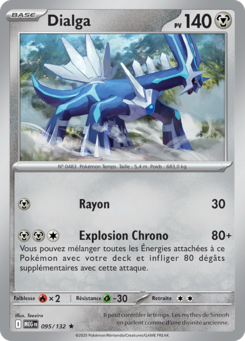 Carte Pokémon Dialga 095/132 - Méga-Évolution - Rare