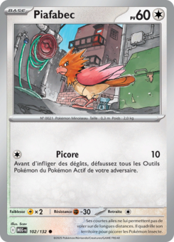 Carte Pokémon Piafabec 102/132 - Méga-Évolution - Commune
