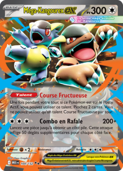 Carte Pokémon Méga-Kangourex ex 104/132 - Méga-Évolution - Ultra Rare