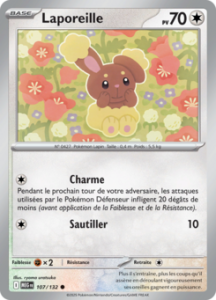 Carte Pokémon Laporeille 107/132 - Méga-Évolution - Commune