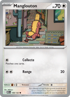 Carte Pokémon Manglouton 109/132 - Méga-Évolution - Commune