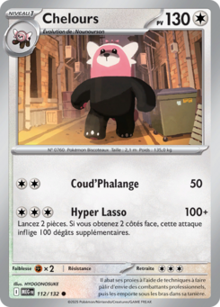 Carte Pokémon Chelours 112/132 - Méga-Évolution - Commune