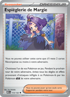 Carte Pokémon Espièglerie de Margie 113/132 - Méga-Évolution - Peu commune