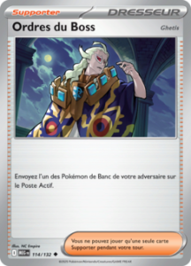 Carte Pokémon Ordres du Boss 114/132 - Méga-Évolution - Peu commune