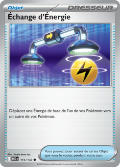 Carte Pokémon Échange d'Énergie 115/132 - Méga-Évolution - Commune