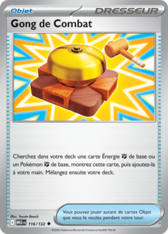 Carte Pokémon Gong de Combat 116/132 - Méga-Évolution - Peu commune
