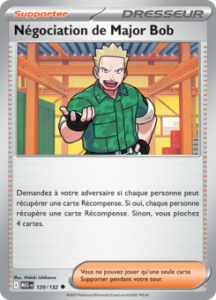 Carte Pokémon Négociation de Major Bob 120/132 - Méga-Évolution - Peu commune