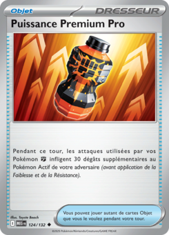 Carte Pokémon Puissance Premium Pro 124/132 - Méga-Évolution - Peu commune