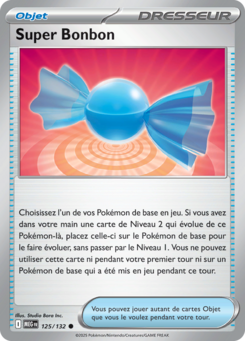 Carte Pokémon Super Bonbon 125/132 - Méga-Évolution - Commune