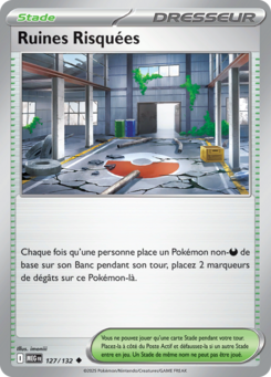 Carte Pokémon Ruines Risquées 127/132 - Méga-Évolution - Peu commune