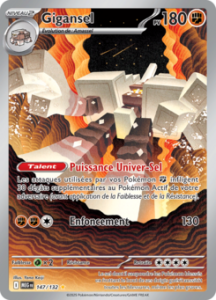 Carte Pokémon Gigansel 147/132 - Méga-Évolution - Ultra Rare