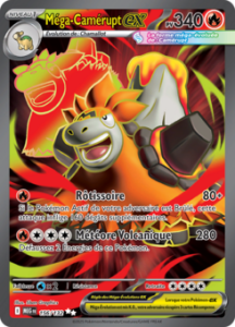 Carte Pokémon Méga-Camérupt ex 156/132 - Méga-Évolution - Ultra Rare