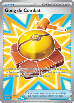 Carte Pokémon Gong de Combat 168/132 - Méga-Évolution - Ultra Rare