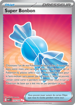 Carte Pokémon Super Bonbon 175/132 - Méga-Évolution - Ultra Rare