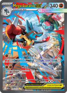 Carte Pokémon Méga-Lucario ex 179/132 - Méga-Évolution - Ultra Rare