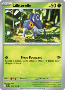 Carte Pokémon Lilliterelle 009/094 - Méga-Évolution Flammes Fantasmagoriques - Commune