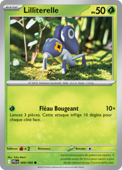 Carte Pokémon Lilliterelle 009/094 - Méga-Évolution Flammes Fantasmagoriques - Commune