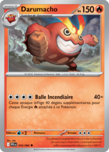 Carte Pokémon Darumacho 016/094 - Méga-Évolution Flammes Fantasmagoriques - Peu commune