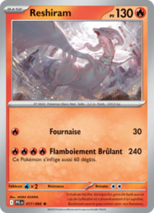 Carte Pokémon Reshiram 017/094 - Méga-Évolution Flammes Fantasmagoriques - Rare