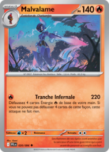 Carte Pokémon Malvalame 020/094 - Méga-Évolution Flammes Fantasmagoriques - Peu commune