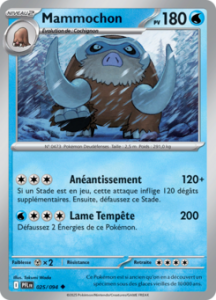 Carte Pokémon Mammochon 025/094 - Méga-Évolution Flammes Fantasmagoriques - Peu commune