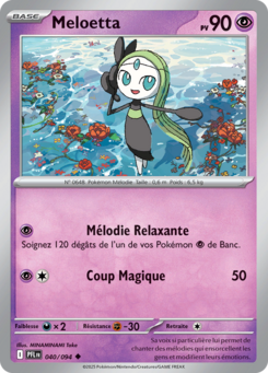 Carte Pokémon Meloetta 040/094 - Méga-Évolution Flammes Fantasmagoriques - Peu commune