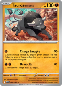 Carte Pokémon Tauros de Paldea 048/094 - Méga-Évolution Flammes Fantasmagoriques - Peu commune
