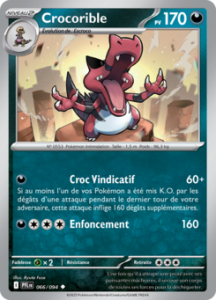 Carte Pokémon Crocorible 066/094 - Méga-Évolution Flammes Fantasmagoriques - Peu commune